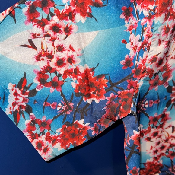 ASOS- NWOT Floral Button Down Shirt Size Large - Picture 6 of 13